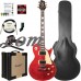 Sawtooth Heritage Series Flame Maple Top Electric Guitar with ChromaCast Pro Series LP Body Style Hard Case, 25 Watt Amp, and Accessories, Cherry Flame (box 1 of 2)   556341528